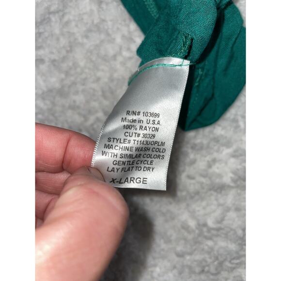 Echo Park girls sz. 16 green sz. XL green short sleeved flower tee. Soft stretch - Picture 7 of 9